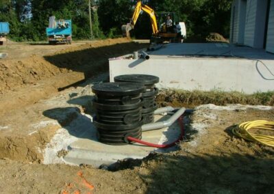 Mise en place d’un réseau d’assainissement individuel par ECB sur chantier résidentiel